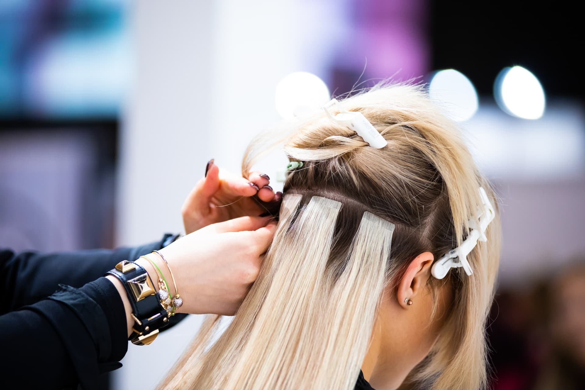How to care for tape-in hair extensions between salon appointments